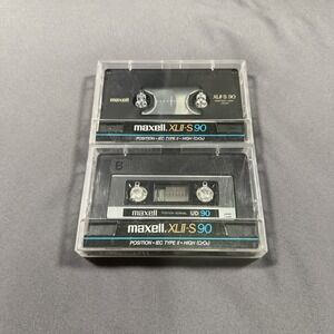 Lot Of 2 Maxell XL II-S 90 Minute Cassette Tapes Unknown If Used Or New